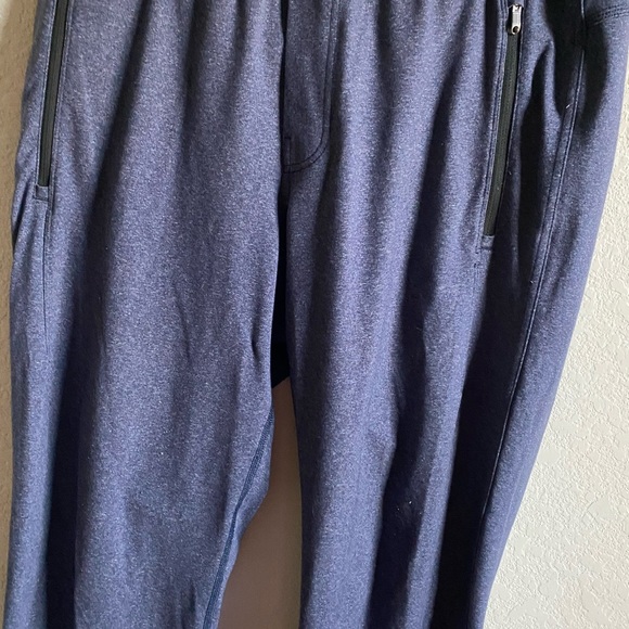 Lululemon Anti-Gravity Sweat Wicking Pant Heathered Deep Navy Athleisure Gym L - Picture 4 of 13